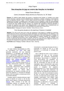 Motriz, Rio Claro, v.17 n.1, p.39-47, jan./mar[removed]doi: http://dx.doi.org[removed]6574.2011v17n1p39 Artigo Original