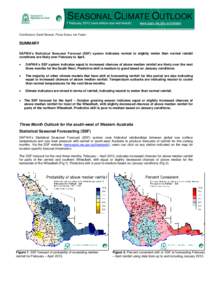 SEASONAL CLIMATE OUTLOOK 7 February[removed]next edition due mid-March) www.agric.wa.gov.au/climate  Contributors: David Bowran, Fiona Evans, Ian Foster.