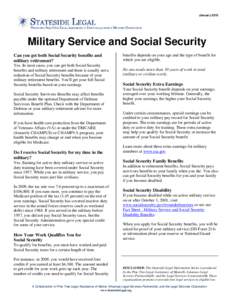 Microsoft Word - Fact Sheet - Military Service and Social Security.doc