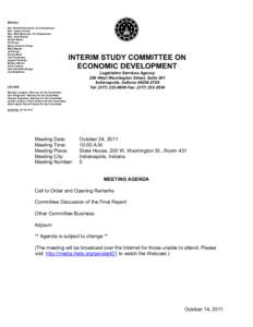 NT[removed]Interim Study Committee on Economic Development