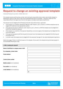 Microsoft Word - Request to change an existing approval template update.doc