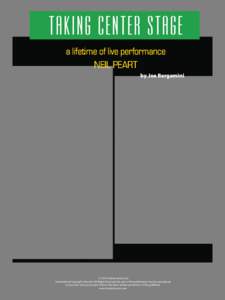 TAKING CENTER STAGE a lifetime of live performance NEIL PEART by Joe Bergamini  © 2012 Hudson Music LLC