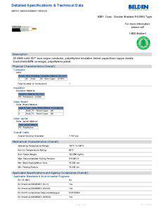 8281 Technical Data Sheet (Metric)