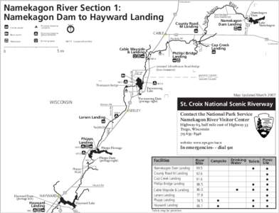 Wild and Scenic Rivers of the United States / Saint Croix National Scenic Riverway / Hayward / Namekagon River / Bayfield County /  Wisconsin / Windigo Lake