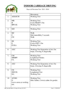 INDOOR CARRIAGE DRIVING Paces & Precision Test[removed]ADLHCM