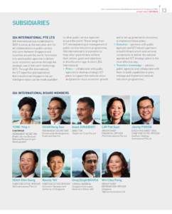 Info-communications Development Authority of Singapore (IDA) annual report[removed]Subsidiaries Ida International Pte Ltd IDA International was established in