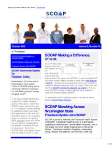 The SCOAP Box, October 2010
