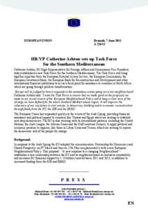 European Neighbourhood Policy / High Representative of the Union for Foreign Affairs and Security Policy / Catherine Ashton / European External Action Service / Morocco–European Union relations / Directorate-General for Economic and Financial Affairs / European Union / Third country relationships with the European Union / European Investment Bank