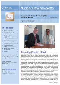Nuclear Data Newsletter A newsletter of the Nuclear Data Section (NDS) Issue No. 51, May 2011 ISSN 0257–6376