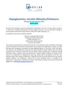 Hypoglycemics, Incretin Enhancers/Mimetics