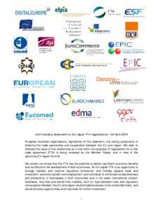 Structure / European Federation of Pharmaceutical Industries and Associations / Politics / DigitalEurope / COCIR / Trade association / Eurochambres / European Union / Economy of Europe / Advocacy groups / Business organizations / Europe