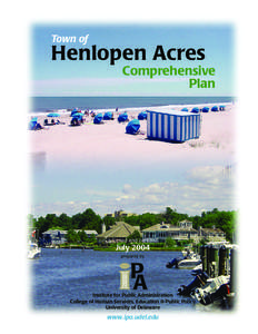 Town of Henlopen Acres Comprehensive Plan - adopted and certified July 2004