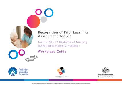 Recognition of Prior Learning Assessment Toolkit for HLT51612 Diploma of Nursing (Enrolled-Division 2 nursing)  Workplace Guide