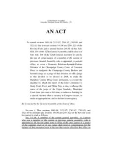 (127th General Assembly) (Amended Substitute Senate Bill Number 155) AN ACT To amend sections, , , , andand to enact sectionsandof the