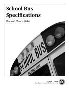 Washington State School Bus Specifications