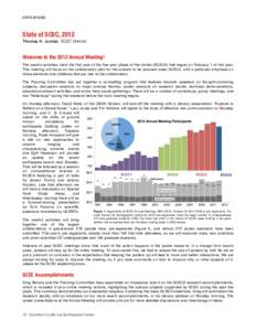 STATE OF SCEC  State of SCEC, 2012 Thomas H. Jordan, SCEC Director  Welcome to the 2012 Annual Meeting!