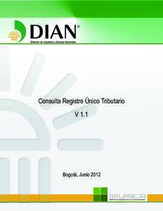 R  Consulta Registro Único Tributario V 1.1  Bogotá, Junio 2012