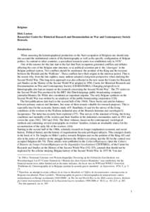 Flanders / Flemish Movement / Hendrik Elias / Political parties in Belgium / Devlag / Joris Van Severen / Royal Question / Flemish National Union / Belgian Resistance / Politics of Belgium / Europe / Belgium