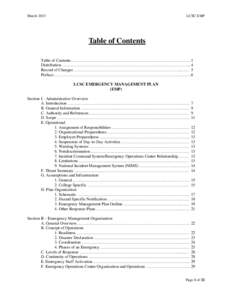 March[removed]LCSC EMP Table of Contents Table of Contents……………………………………………….……..…………………… 1