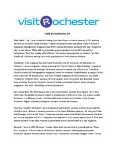 Microsoft Word - Facts on Rochester.doc