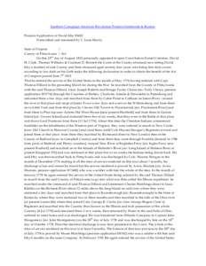 Southern Campaign American Revolution Pension Statements & Rosters Pension Application of David Irby S5602 Transcribed and annotated by C. Leon Harris State of Virginia } County of Pittsylvania } Sct.