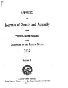 1917 State of the State Address