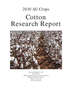 2010 AU Crops  Cotton Research Report  Research Report No. 39