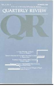 SUMMER[removed]VOL. 9. NO. 2 A Journal of Scholarly Reflection for Ministry