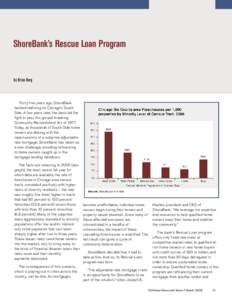 ShoreBank’s Rescue Loan Program  by Brian Berg Thirty-five years ago, ShoreBank tackled redlining on Chicago’s South
