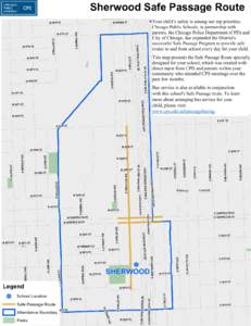 Sherwood Safe Passage Route  S SHIELDS AVE W 48TH PL W 49TH ST