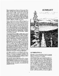 Land management / Land use / Protected areas of the United States / Area of Critical Environmental Concern / Bureau of Land Management / Wilderness / Clearcutting / Public land / Rock Creek Roadless Area / Environment of the United States / Conservation in the United States / United States Department of the Interior