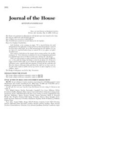 2522  JOURNAL OF THE HOUSE Journal of the House SEVENTY-FOURTH DAY