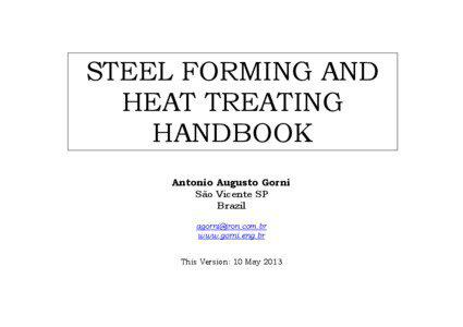 STEEL FORMING AND HEAT TREATING HANDBOOK