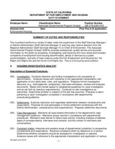 California Department of Fair Employment and Housing / Discrimination in the United States