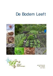 De Bodem Leeft  gecertificeerde NLT module voor havo