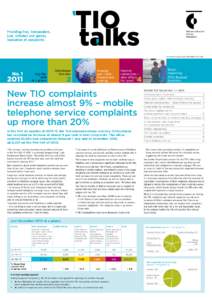 Providing free, independent, just, informal and speedy resolution of complaints Telecommunications Industry