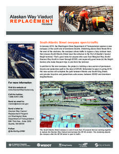 South Atlantic Street overpass brochure