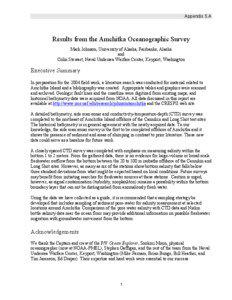 Appendix 5.A  Results from the Amchitka Oceanographic Survey