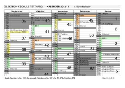 ELEKTRONIKSCHULE TETTNANG September 1