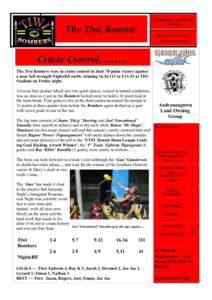 Tiwi Bombers Football Club Newsletter The Tiwi Bomber  The Tiwi Bomber Issue 6