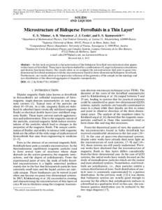 ISSN 10637761, Journal of Experimental and Theoretical Physics, 2013, Vol. 116, No. 3, pp. 424–441. © Pleiades Publishing, Inc., 2013. Original Russian Text © E.S. Minina, A.B. Muratova, J.J. Cerdá, S.S. Kantorovic