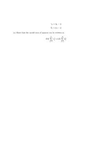 γˆg = y¯g. − y¯ δˆh = y¯.h − y¯ (a) Show that the model sum of squares can be written as HK  G