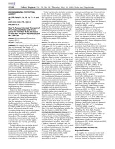 [removed]Federal Register / Vol. 70, No[removed]Thursday, May 12, [removed]Rules and Regulations ENVIRONMENTAL PROTECTION AGENCY