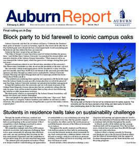 AuburnReport February 8, 2013 For  t h e f a c u l t y a n d s t a ff o f