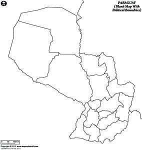 Paraguay-Blank-Map-With-Political-Boundries