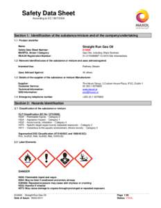 Safety Data Sheet According to ECSection 1: Identification of the substance/mixture and of the company/undertaking 1.1 Product identifier Name: