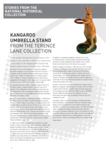 STORIES FROM THE NATIONAL HISTORICAL COLLECTION KANGAROO UMBRELLA STAND