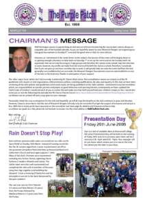 NEWSLETTER	  Spring Issue 2008 CHAIRMAN’S MESSAGE Well the league season is approaching an end and we will soon be entering the tournament season, always an