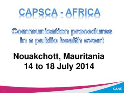 Nouakchott, Mauritania 14 to 18 July Traveller