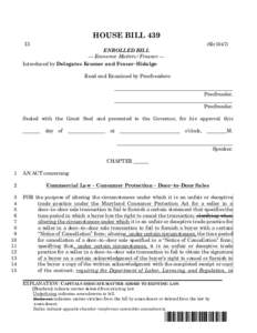 2016 Regular Session  - House Bill 439 Enrolled